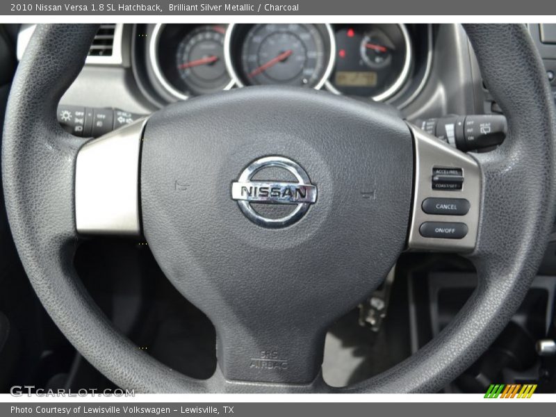 Brilliant Silver Metallic / Charcoal 2010 Nissan Versa 1.8 SL Hatchback