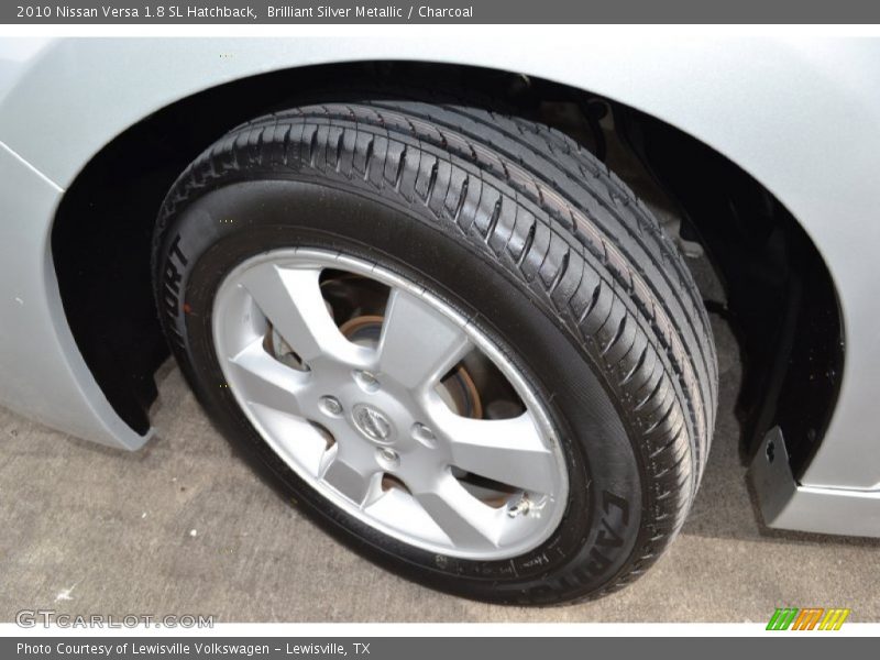 Brilliant Silver Metallic / Charcoal 2010 Nissan Versa 1.8 SL Hatchback