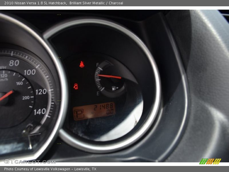 Brilliant Silver Metallic / Charcoal 2010 Nissan Versa 1.8 SL Hatchback