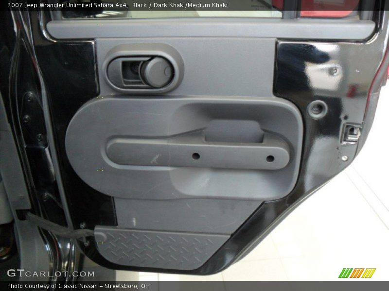 Black / Dark Khaki/Medium Khaki 2007 Jeep Wrangler Unlimited Sahara 4x4