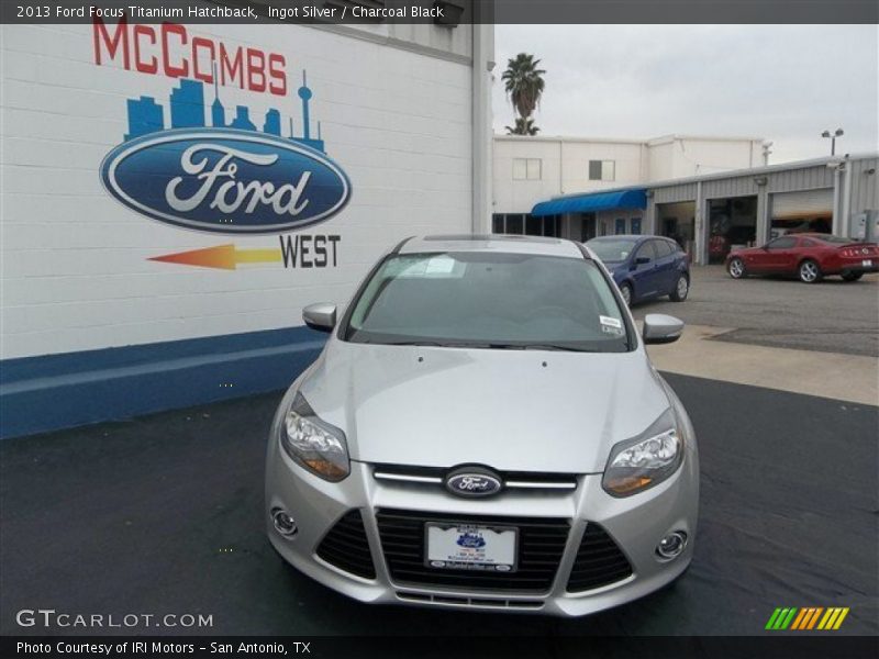 Ingot Silver / Charcoal Black 2013 Ford Focus Titanium Hatchback