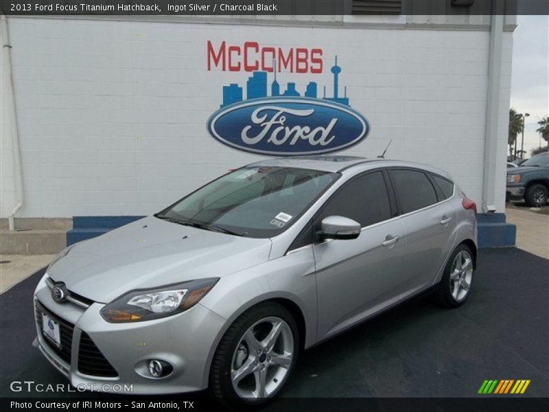 Ingot Silver / Charcoal Black 2013 Ford Focus Titanium Hatchback
