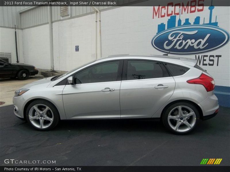 Ingot Silver / Charcoal Black 2013 Ford Focus Titanium Hatchback