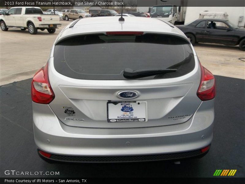 Ingot Silver / Charcoal Black 2013 Ford Focus Titanium Hatchback