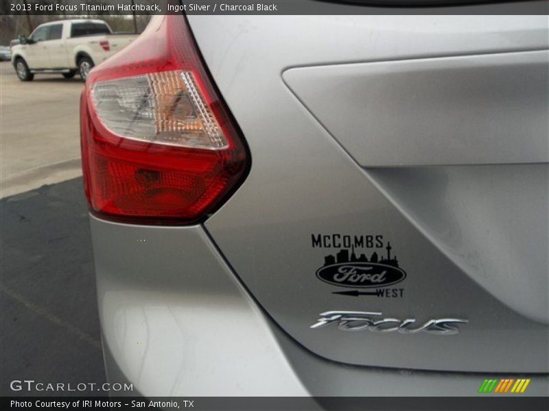 Ingot Silver / Charcoal Black 2013 Ford Focus Titanium Hatchback