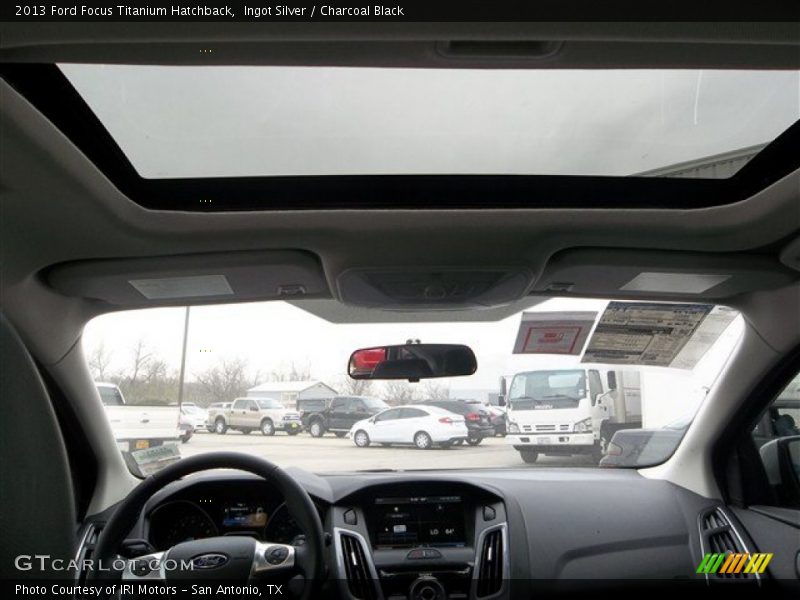 Ingot Silver / Charcoal Black 2013 Ford Focus Titanium Hatchback