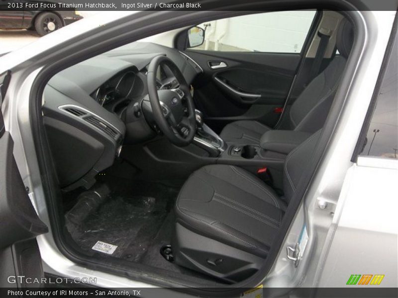  2013 Focus Titanium Hatchback Charcoal Black Interior
