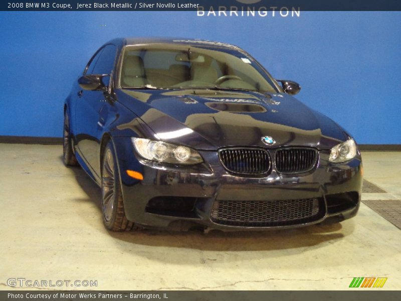 Jerez Black Metallic / Silver Novillo Leather 2008 BMW M3 Coupe