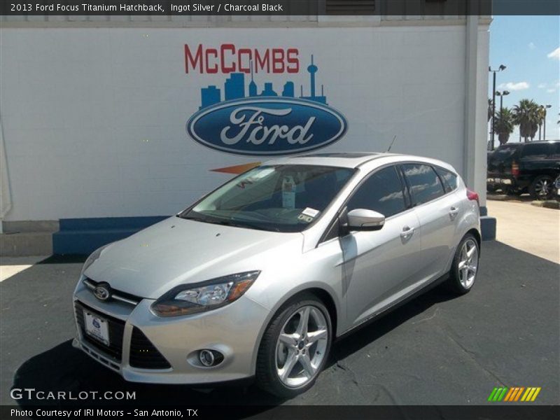 Ingot Silver / Charcoal Black 2013 Ford Focus Titanium Hatchback