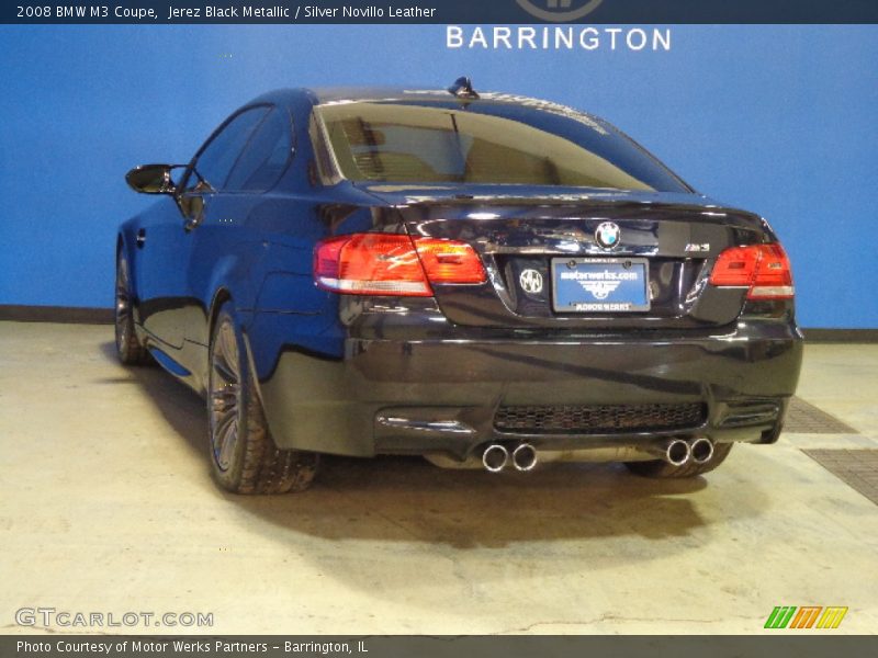 Jerez Black Metallic / Silver Novillo Leather 2008 BMW M3 Coupe