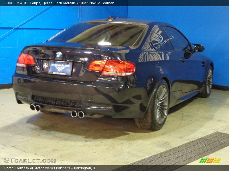 Jerez Black Metallic / Silver Novillo Leather 2008 BMW M3 Coupe