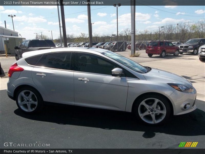 Ingot Silver / Charcoal Black 2013 Ford Focus Titanium Hatchback
