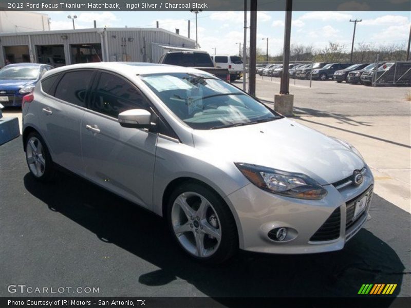 Ingot Silver / Charcoal Black 2013 Ford Focus Titanium Hatchback
