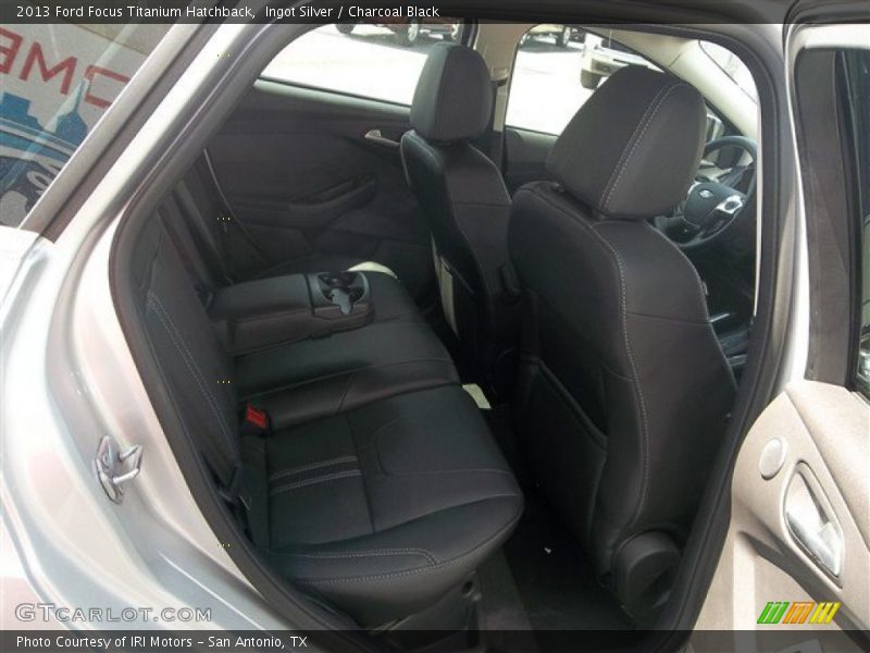 Ingot Silver / Charcoal Black 2013 Ford Focus Titanium Hatchback