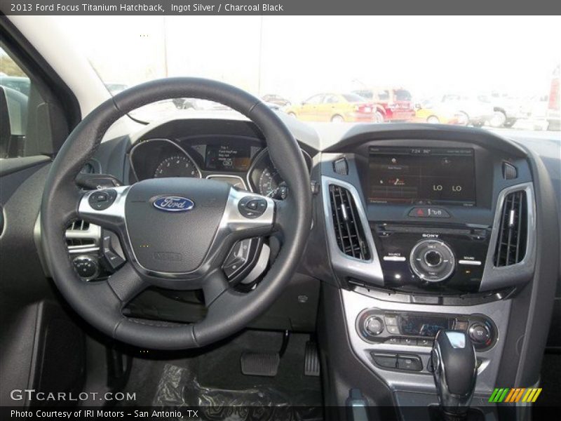 Ingot Silver / Charcoal Black 2013 Ford Focus Titanium Hatchback