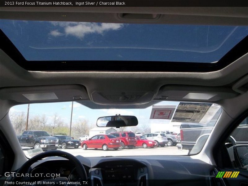 Ingot Silver / Charcoal Black 2013 Ford Focus Titanium Hatchback