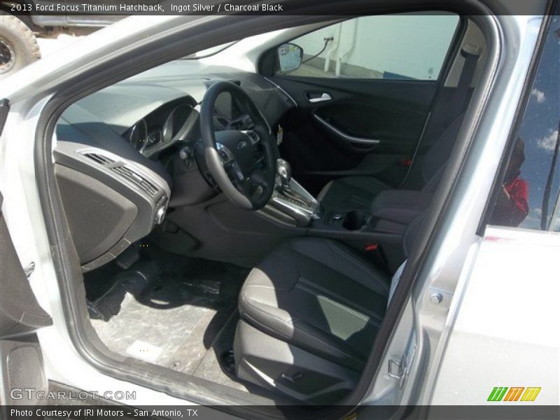 Ingot Silver / Charcoal Black 2013 Ford Focus Titanium Hatchback