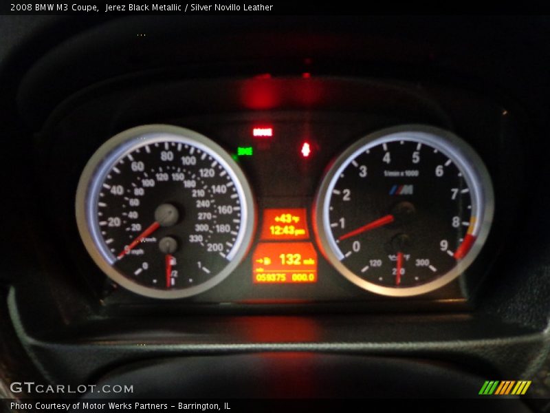 Jerez Black Metallic / Silver Novillo Leather 2008 BMW M3 Coupe