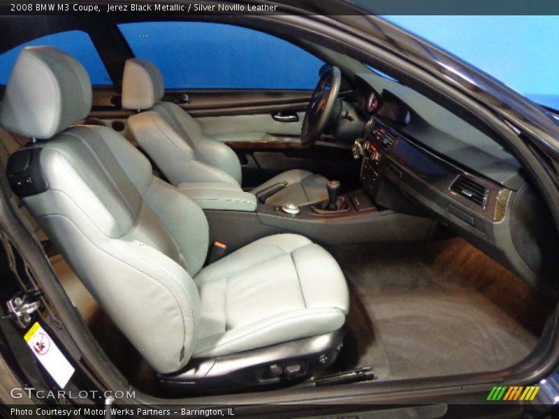 Jerez Black Metallic / Silver Novillo Leather 2008 BMW M3 Coupe