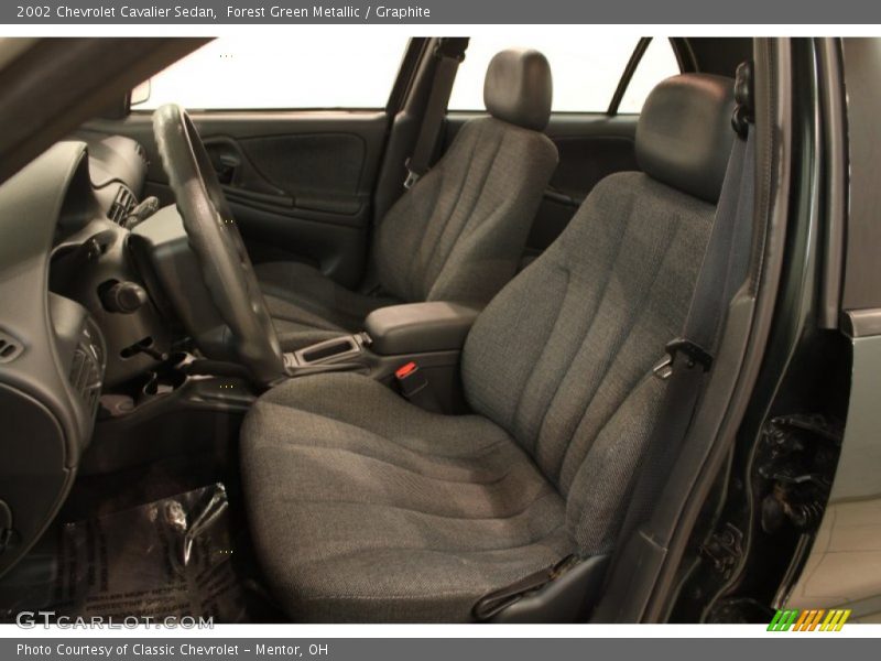 Forest Green Metallic / Graphite 2002 Chevrolet Cavalier Sedan