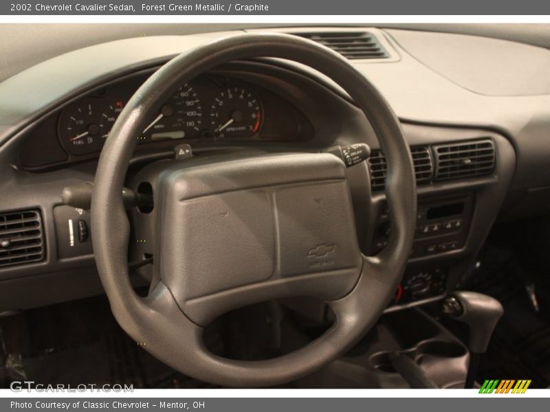Forest Green Metallic / Graphite 2002 Chevrolet Cavalier Sedan