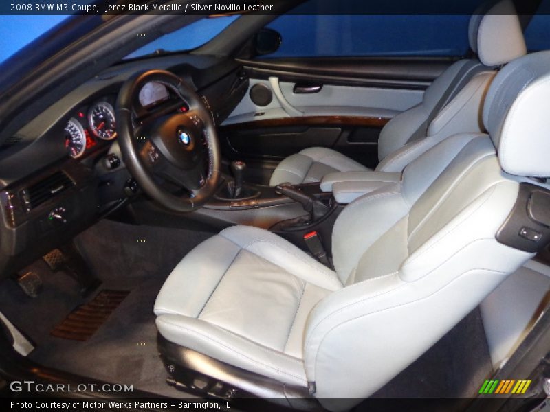 Jerez Black Metallic / Silver Novillo Leather 2008 BMW M3 Coupe