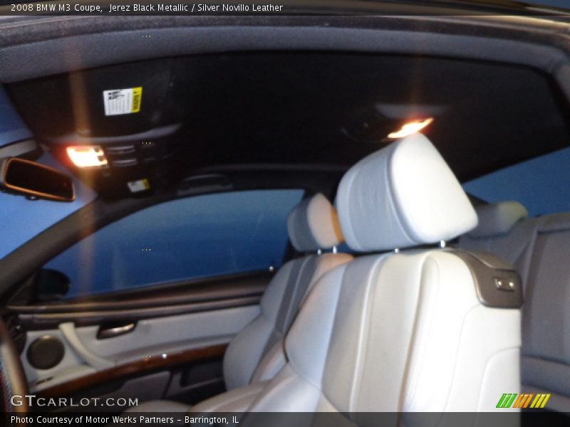 Jerez Black Metallic / Silver Novillo Leather 2008 BMW M3 Coupe