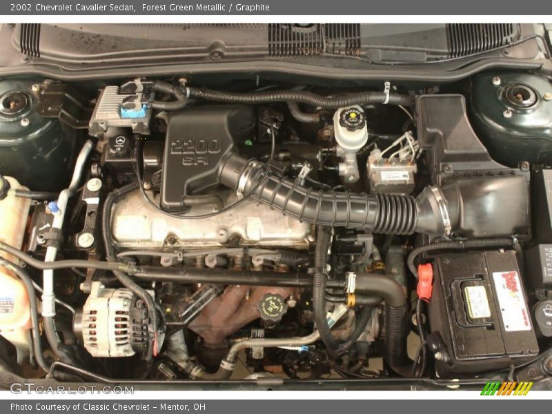 Forest Green Metallic / Graphite 2002 Chevrolet Cavalier Sedan