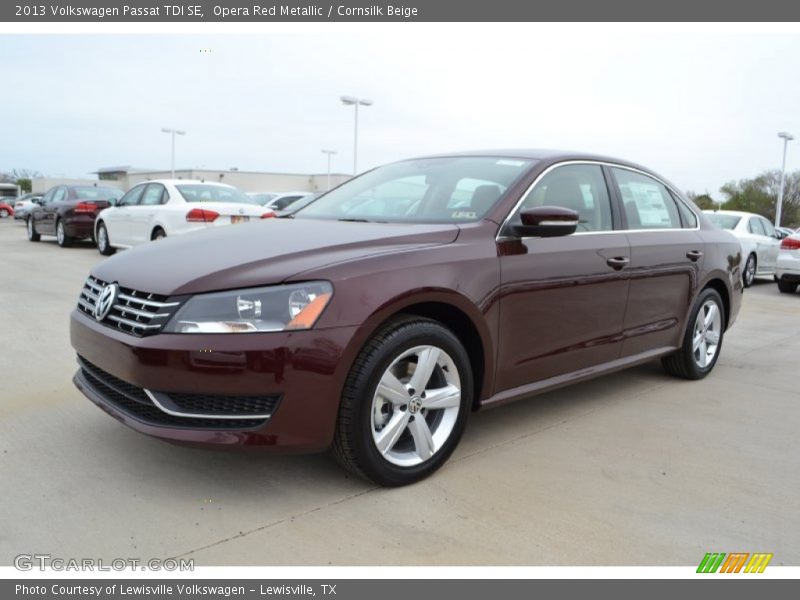 Opera Red Metallic / Cornsilk Beige 2013 Volkswagen Passat TDI SE