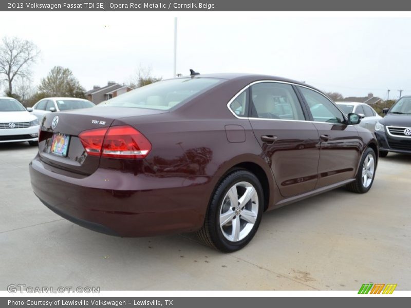 Opera Red Metallic / Cornsilk Beige 2013 Volkswagen Passat TDI SE