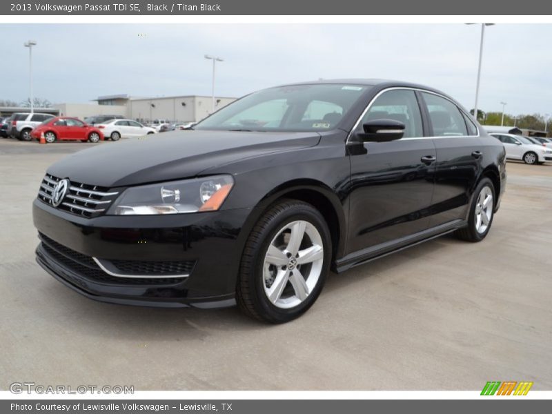 Black / Titan Black 2013 Volkswagen Passat TDI SE