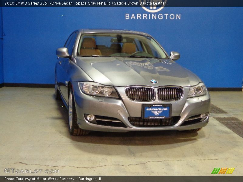 Space Gray Metallic / Saddle Brown Dakota Leather 2010 BMW 3 Series 335i xDrive Sedan