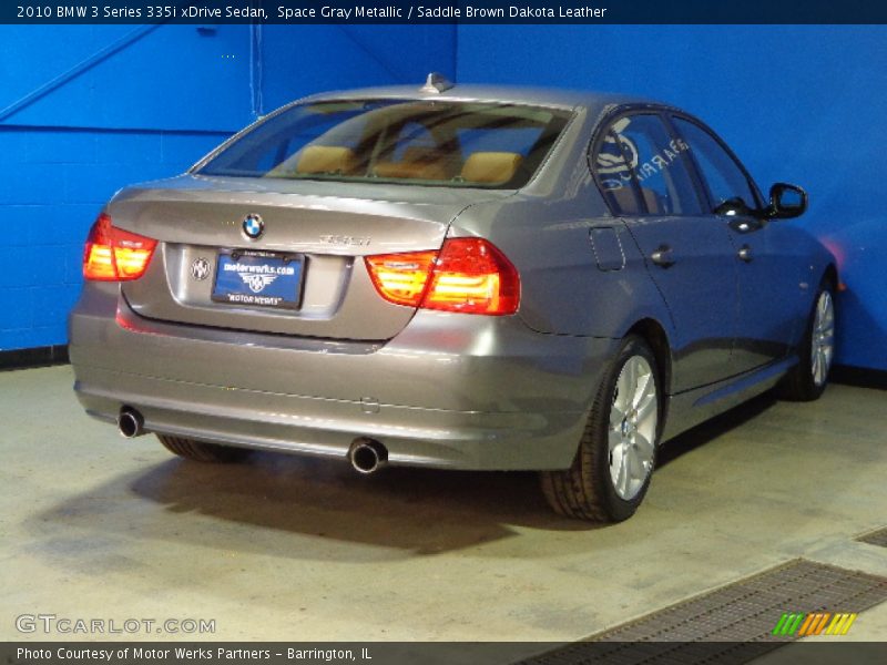 Space Gray Metallic / Saddle Brown Dakota Leather 2010 BMW 3 Series 335i xDrive Sedan