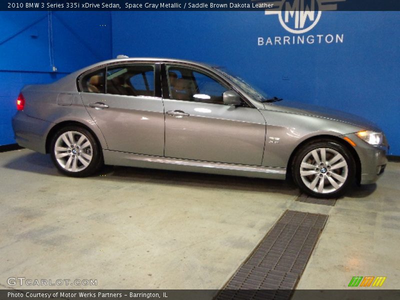 Space Gray Metallic / Saddle Brown Dakota Leather 2010 BMW 3 Series 335i xDrive Sedan