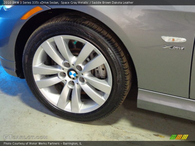 Space Gray Metallic / Saddle Brown Dakota Leather 2010 BMW 3 Series 335i xDrive Sedan