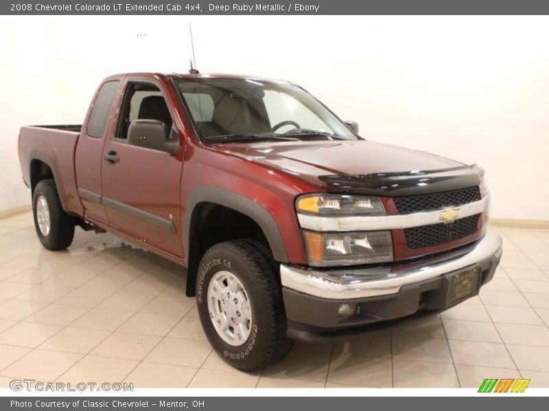 Deep Ruby Metallic / Ebony 2008 Chevrolet Colorado LT Extended Cab 4x4
