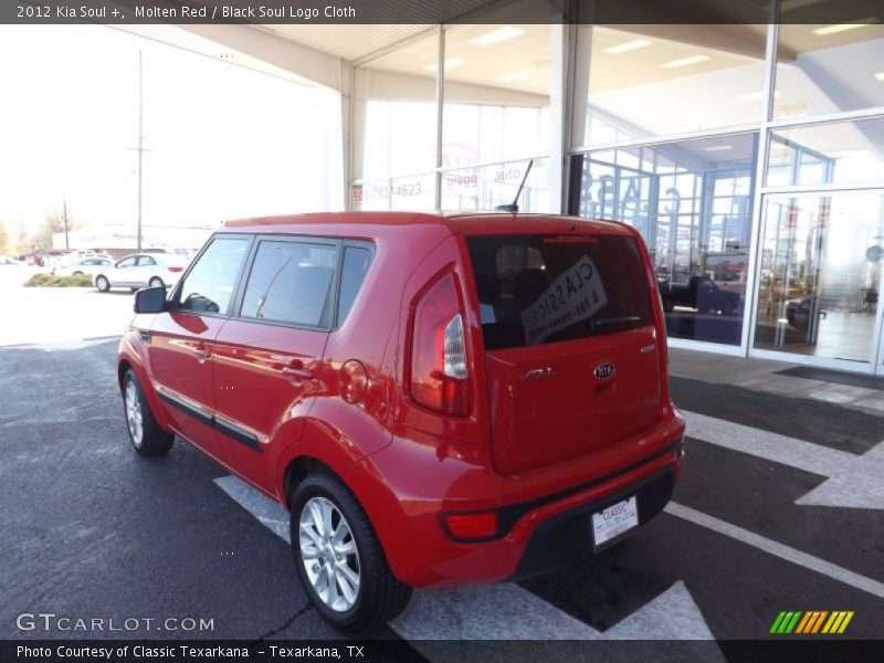Molten Red / Black Soul Logo Cloth 2012 Kia Soul +