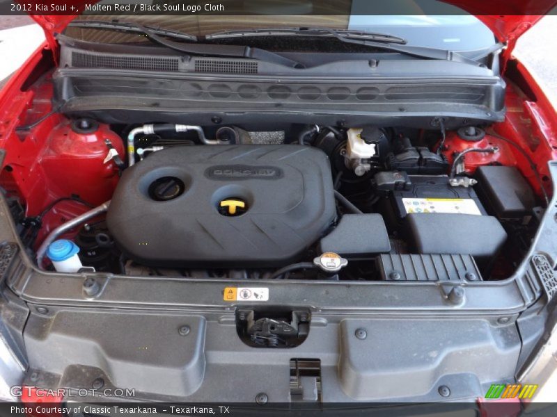Molten Red / Black Soul Logo Cloth 2012 Kia Soul +