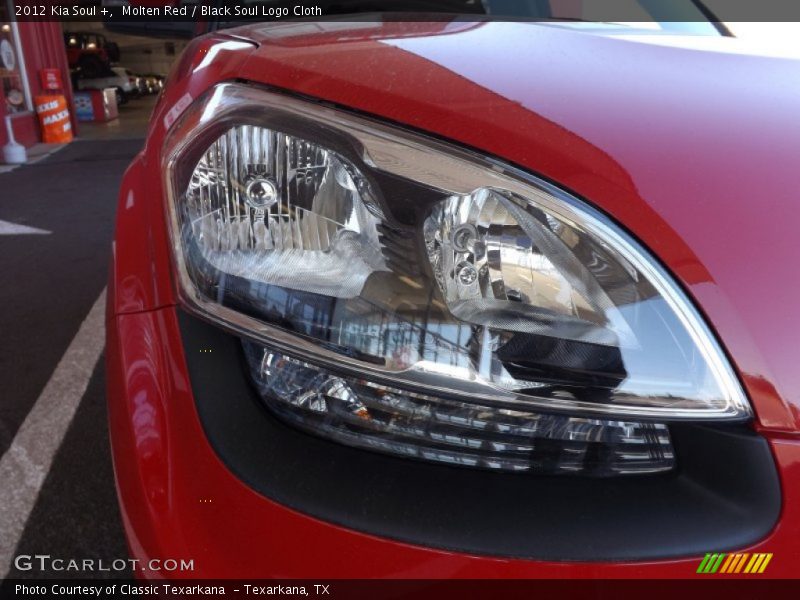 Molten Red / Black Soul Logo Cloth 2012 Kia Soul +