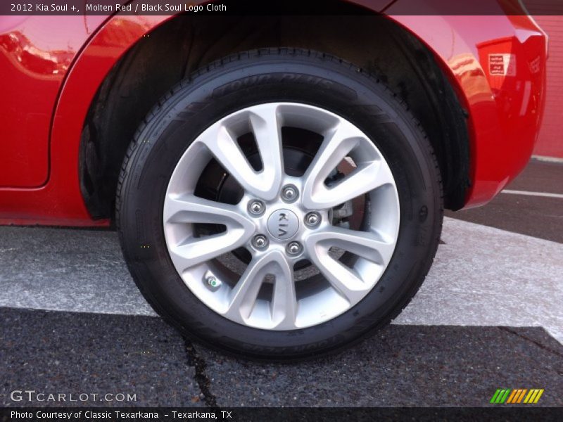 Molten Red / Black Soul Logo Cloth 2012 Kia Soul +