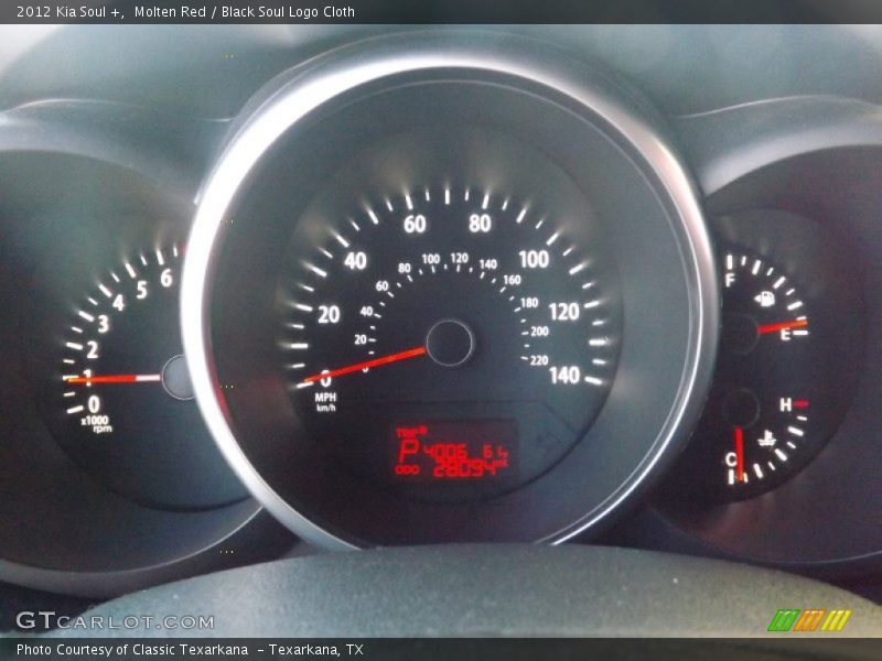 Molten Red / Black Soul Logo Cloth 2012 Kia Soul +