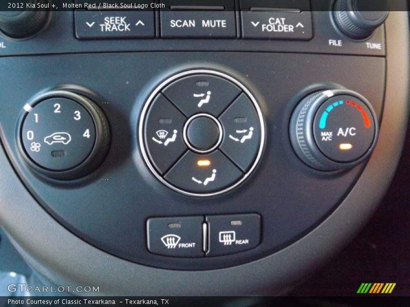 Molten Red / Black Soul Logo Cloth 2012 Kia Soul +