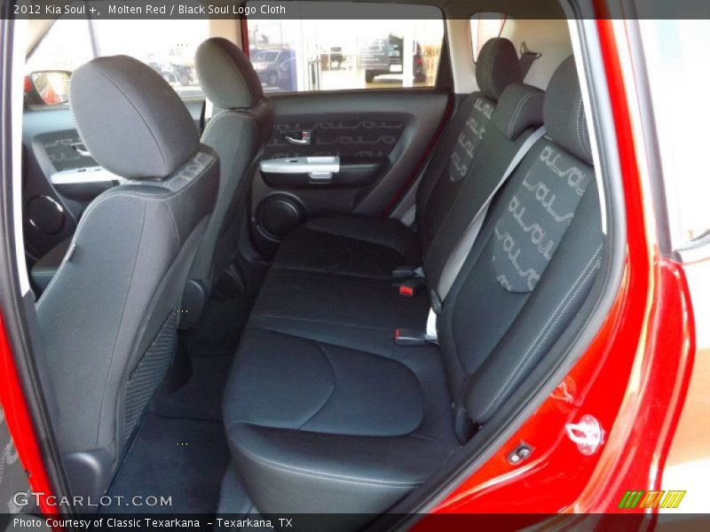 Molten Red / Black Soul Logo Cloth 2012 Kia Soul +