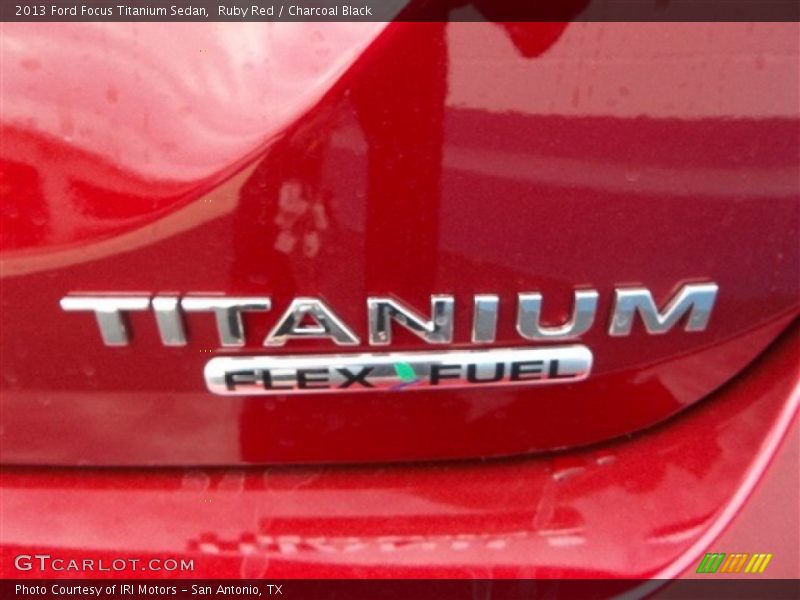 Ruby Red / Charcoal Black 2013 Ford Focus Titanium Sedan