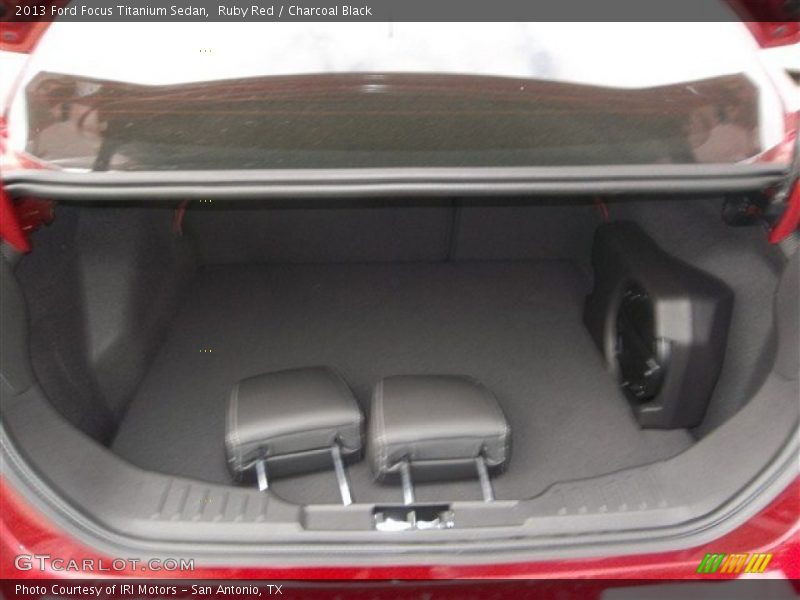 Ruby Red / Charcoal Black 2013 Ford Focus Titanium Sedan