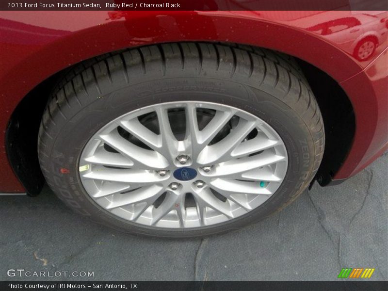 Ruby Red / Charcoal Black 2013 Ford Focus Titanium Sedan
