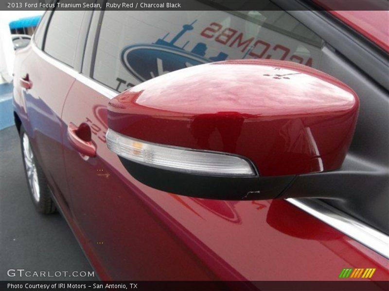 Ruby Red / Charcoal Black 2013 Ford Focus Titanium Sedan