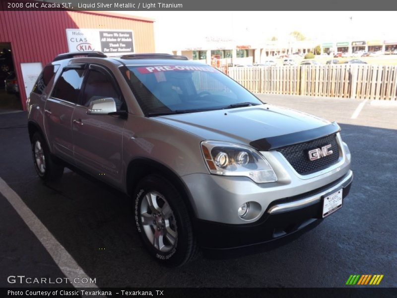 Liquid Silver Metallic / Light Titanium 2008 GMC Acadia SLT