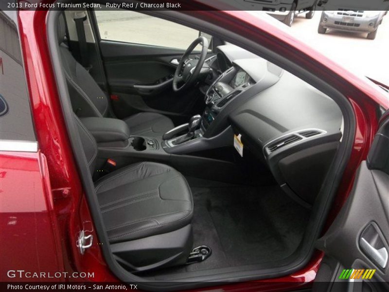Ruby Red / Charcoal Black 2013 Ford Focus Titanium Sedan