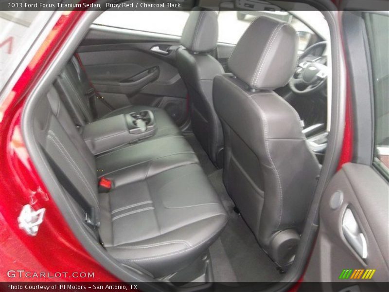 Ruby Red / Charcoal Black 2013 Ford Focus Titanium Sedan